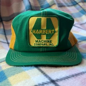Vintage Harbert Machine Co. trucker hat.